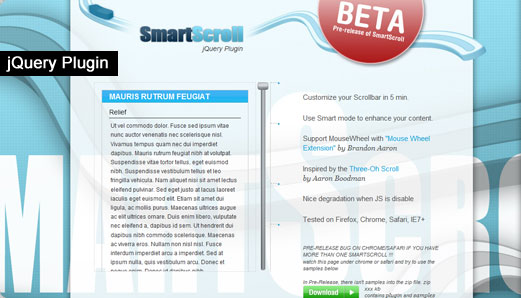 SmartScroll jQuery Plugin